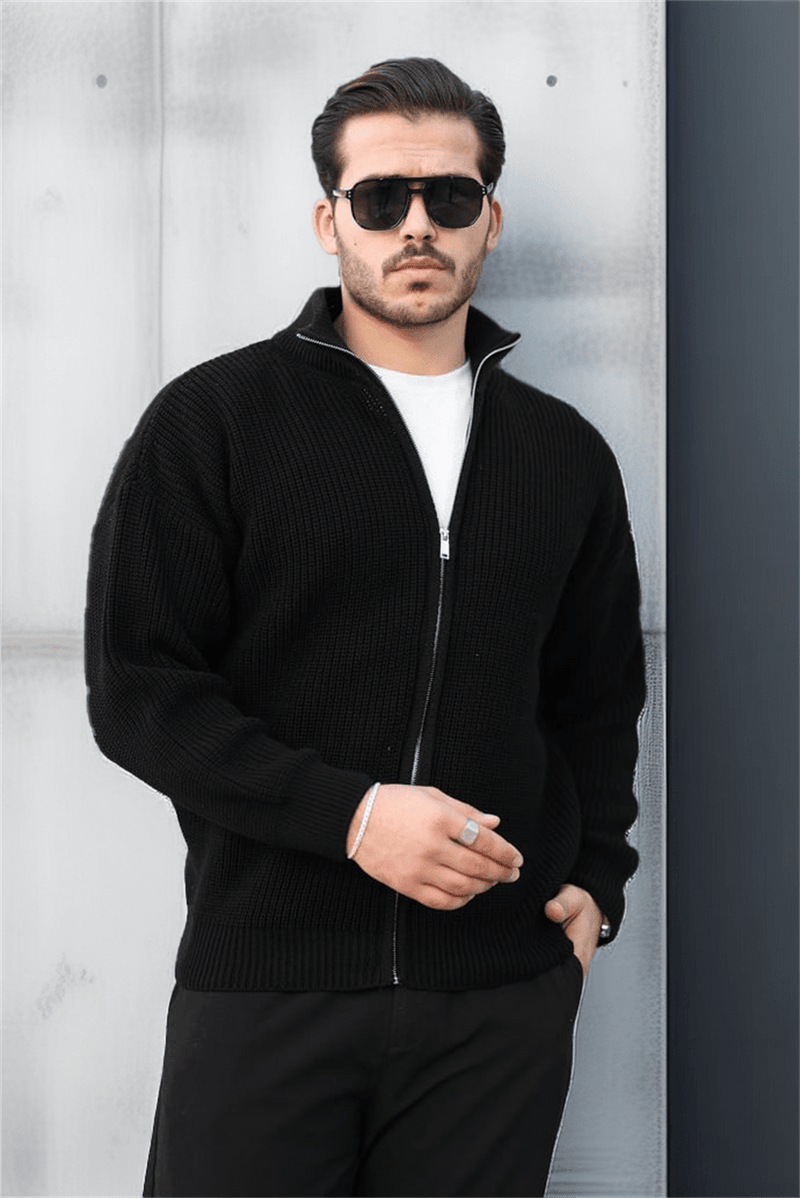 <tc>كارديجان رجالي كاجوال اوفر سايز - مزود بسحاب من الامام</tc>