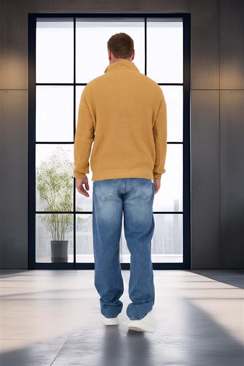 Pull Homme Nolan Maille Selanik Demi-Zip Oversize