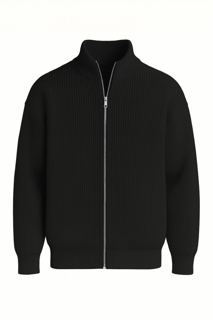 Gilet homme oversize zippé en maille Selanik