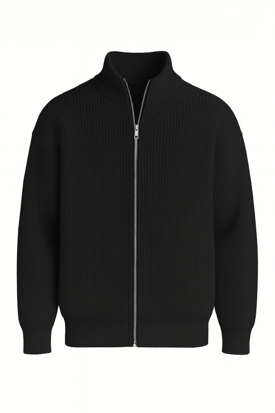 Gilet homme oversize zippé en maille Selanik