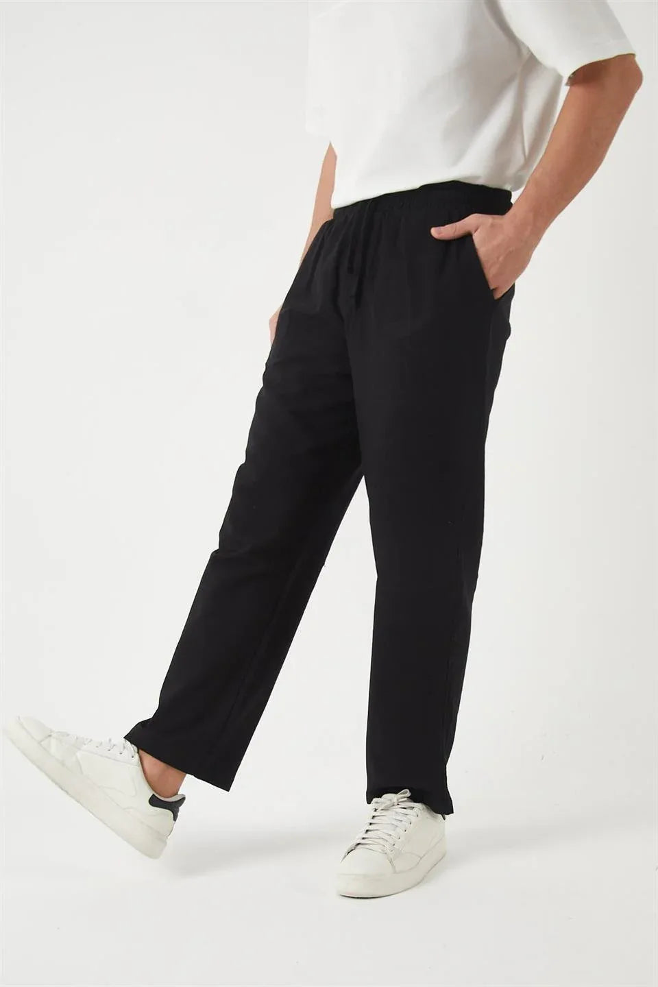 pantalon baggy homme coton léger respirant - Justyol