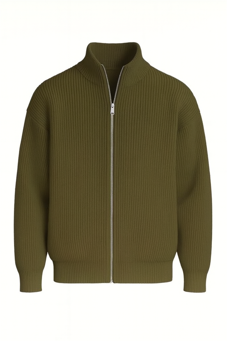 Gilet homme oversize zippé en maille Selanik