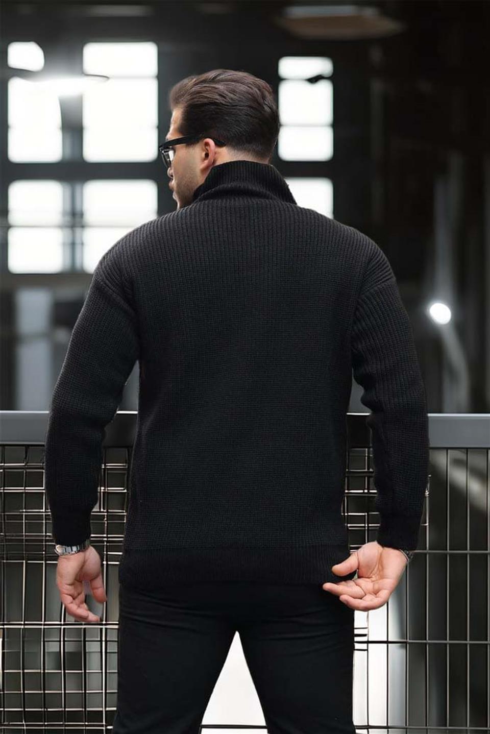 Pull Homme Nolan Maille Selanik Demi-Zip Oversize