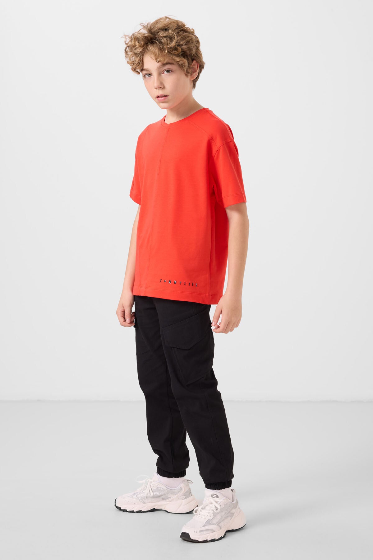 T-shirt Oversize Garçon en Coton Doux - 11297