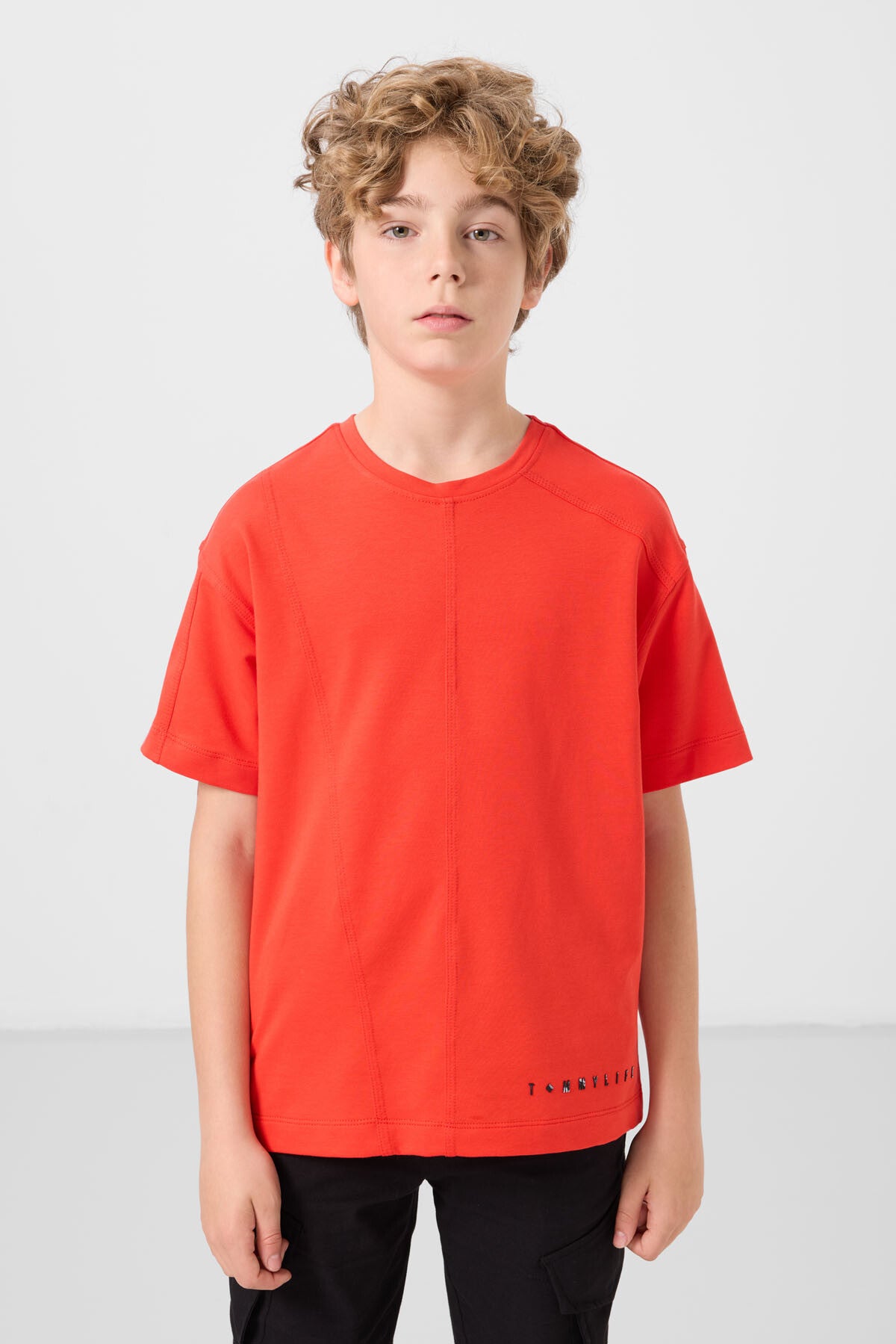 T-shirt Oversize Garçon en Coton Doux - 11297