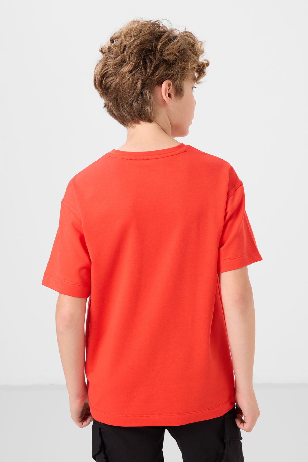 T-shirt Oversize Garçon en Coton Doux - 11297