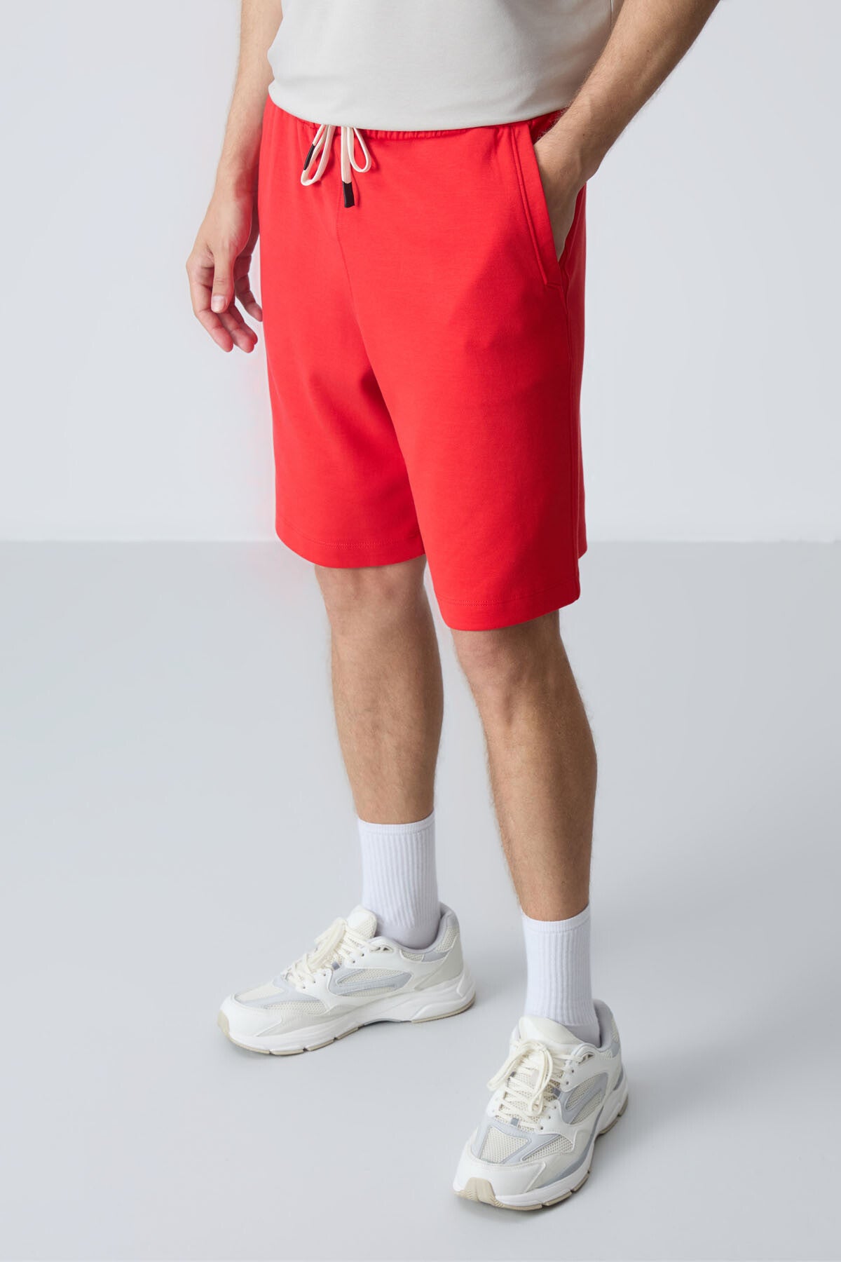 <tc>Short Basique Homme en Coton Épais à Texture Douce, Coupe Standard - 81275</tc>