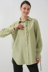 <tc>Chemise tunique longue avec volants - 5953</tc>