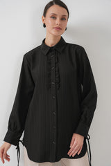 <tc>Chemise tunique longue avec volants - 5953</tc>