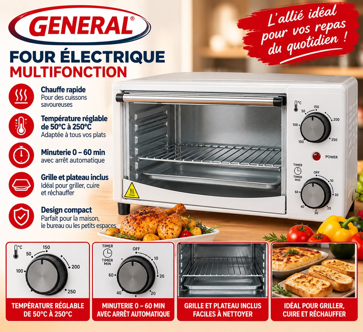 FOUR GENERAL RF JB10-W MELANGE  1000W