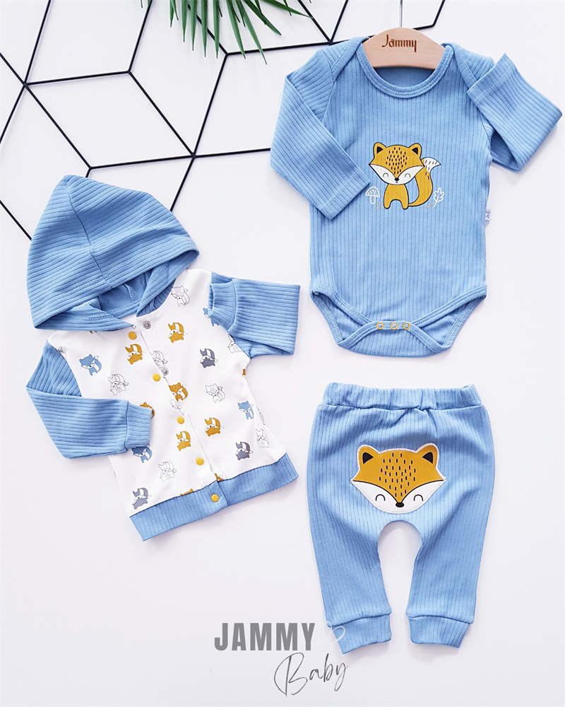 fox figured cardigan 3-piece set