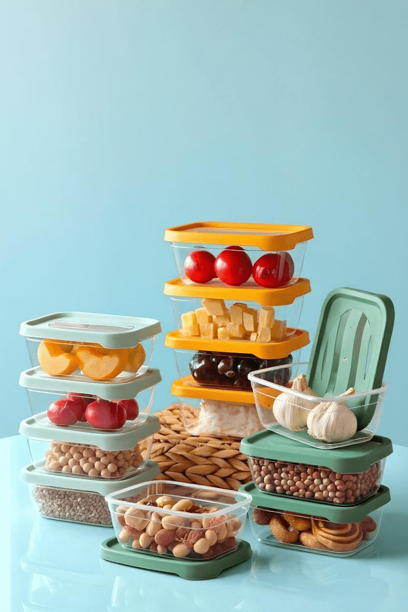 12'li Aura Dikdörtgen Saklama Kabı 400 ML - Kahvaltılık Kahvaltı Seti - Justyol