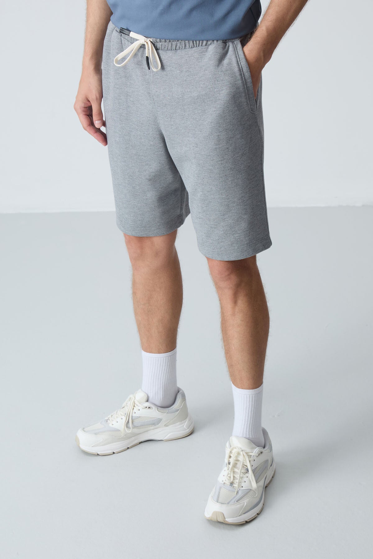 <tc>Short Basique Homme en Coton Épais à Texture Douce, Coupe Standard - 81275</tc>