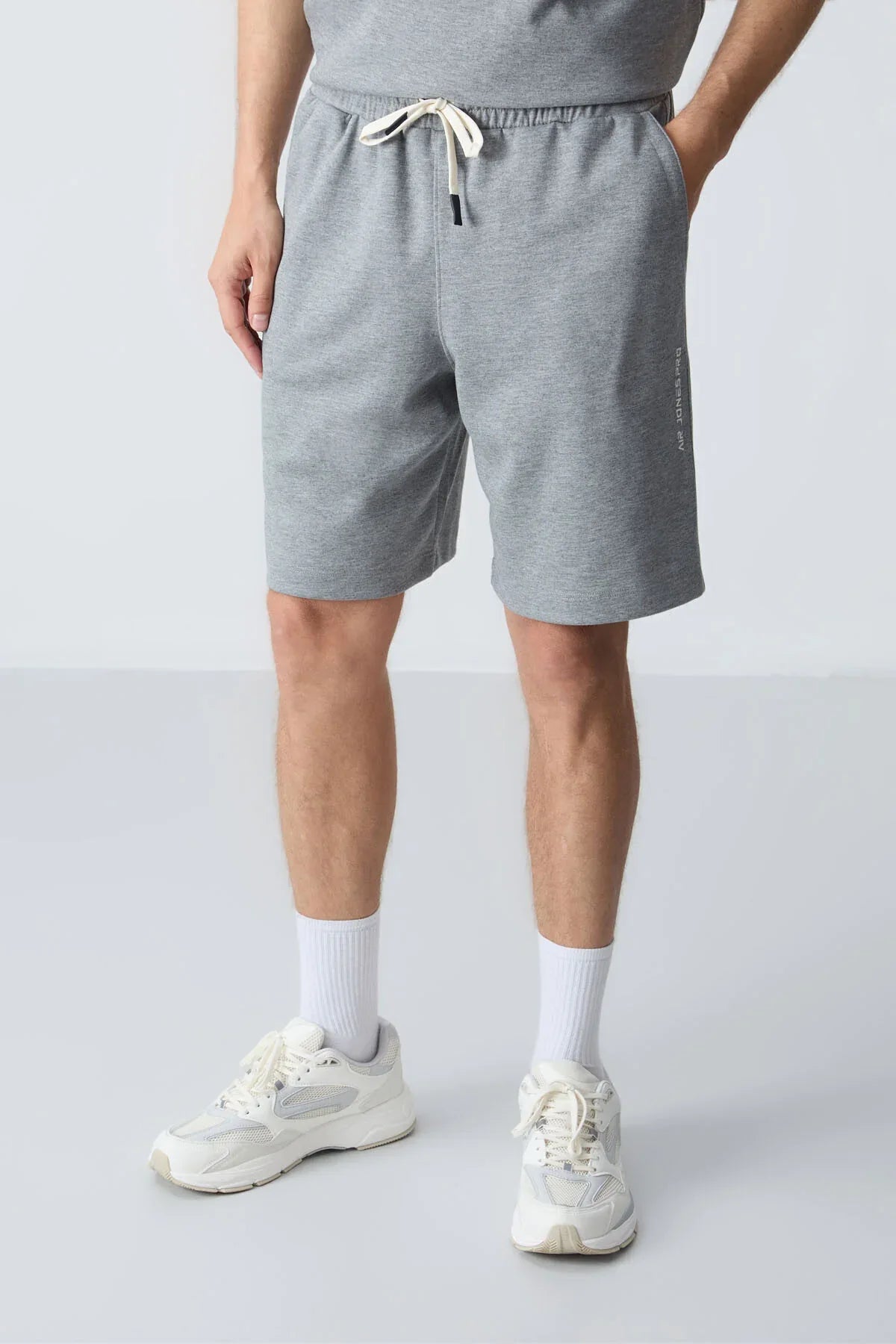 shorts ensemble homme coton épais confort bleu marine- 85257 - Justyol