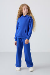 <tc>Survêtement Fille Écru en Coton à Intérieur Doux Texturé, Brodé et Coupe Standard - 75162</tc>