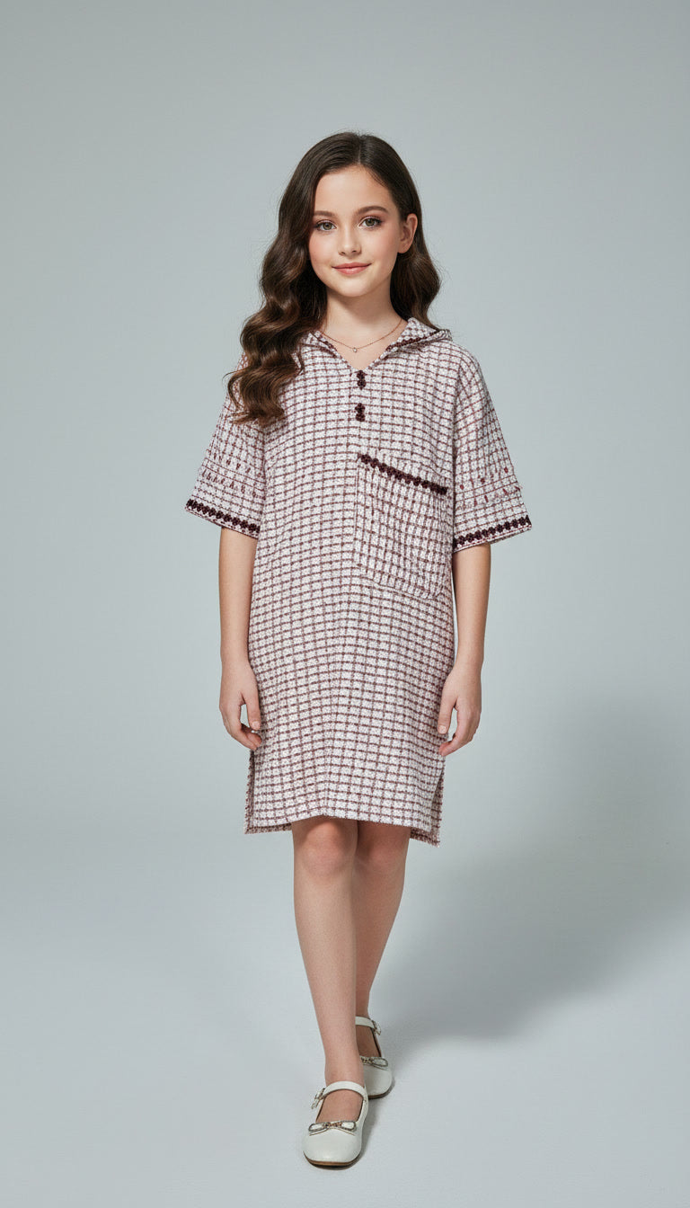 Jellaba Fille – Tissu Chanel