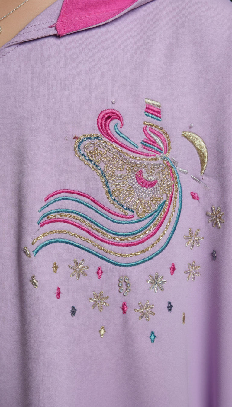 Djellaba Makhzania Fille – Unicorne