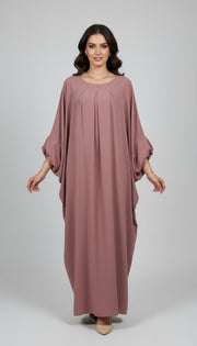 Abaya Élégante en Tissu Crêpe