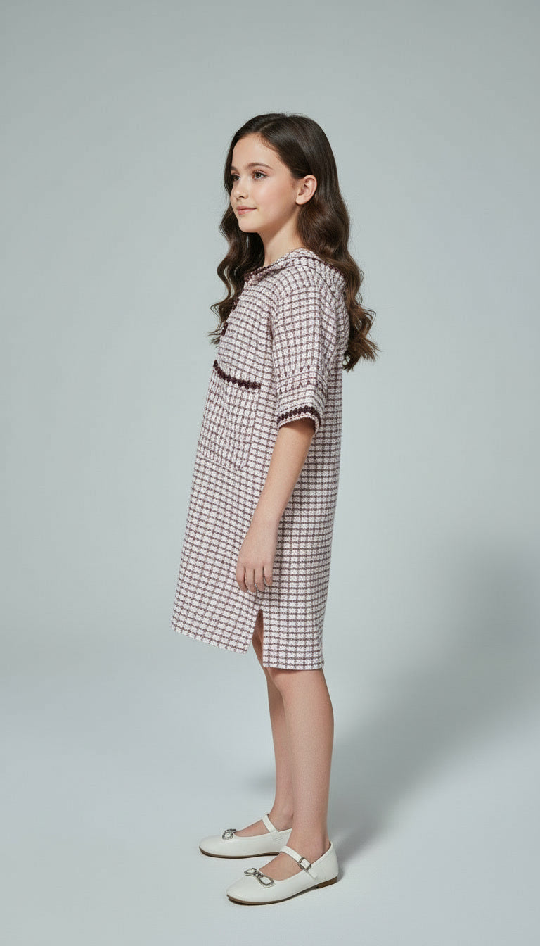 Jellaba Fille – Tissu Chanel