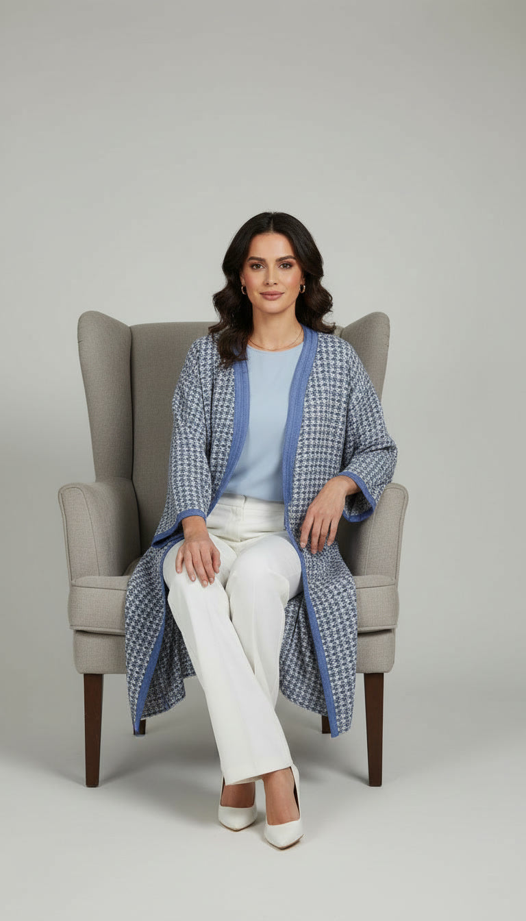 Kimono Makhzania en Tissu Chanel