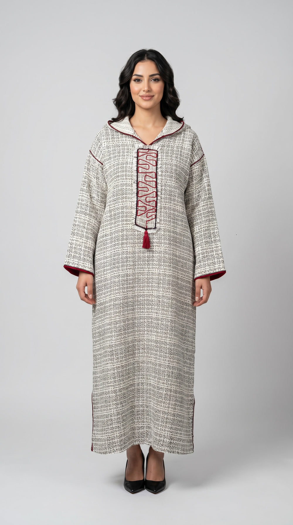 Djellaba Tissu Channel – L'Élégance Moderne et Chaleureuse