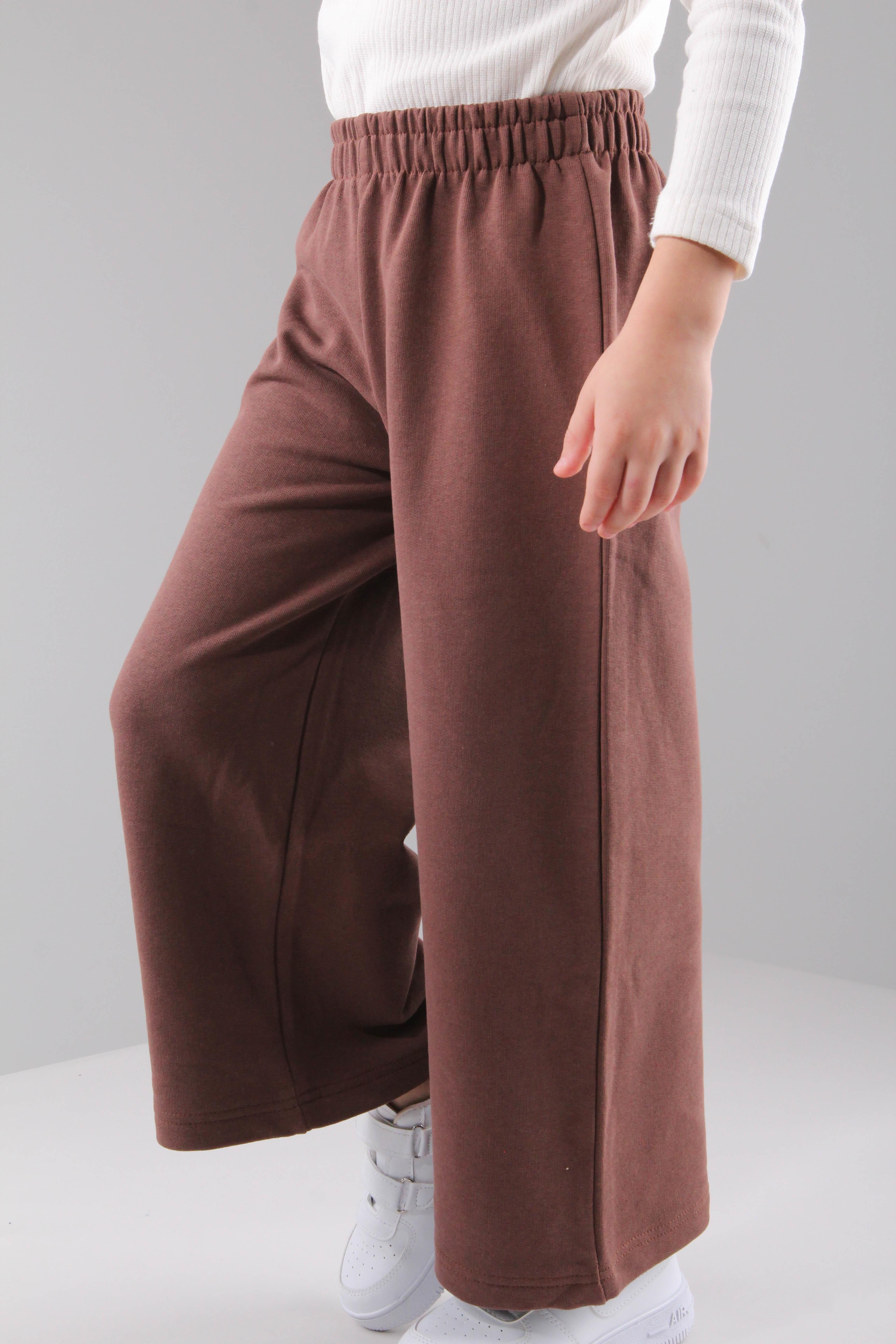 <tc>Pantalon de jogging fille à coupe large et décontractée</tc>