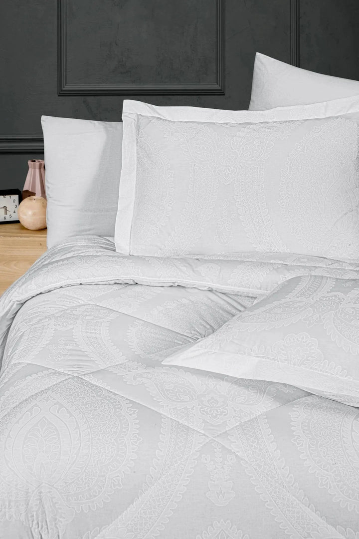 Ensemble de literie Pierre Cardin Double Gloria Blanc