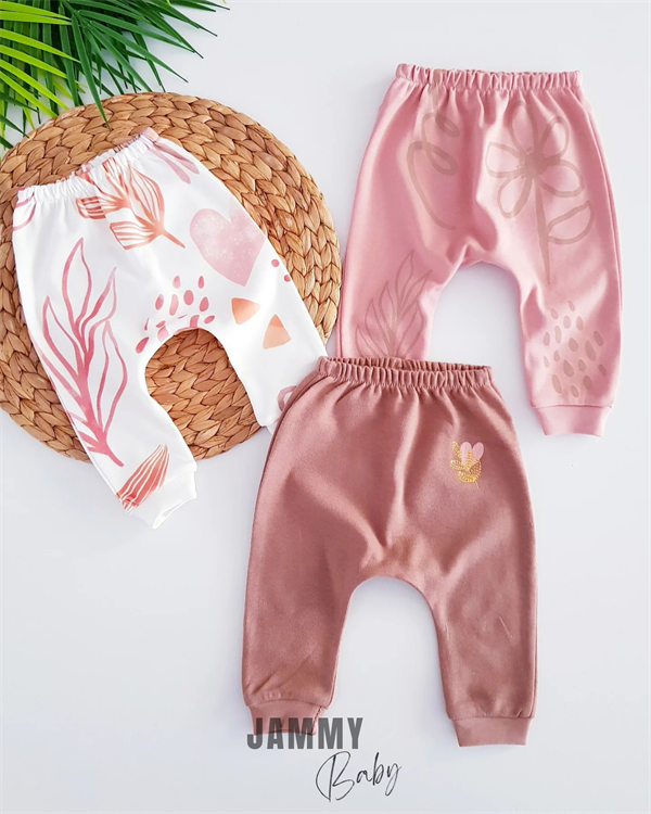 rainbow patterned 3-piece pants set-dried