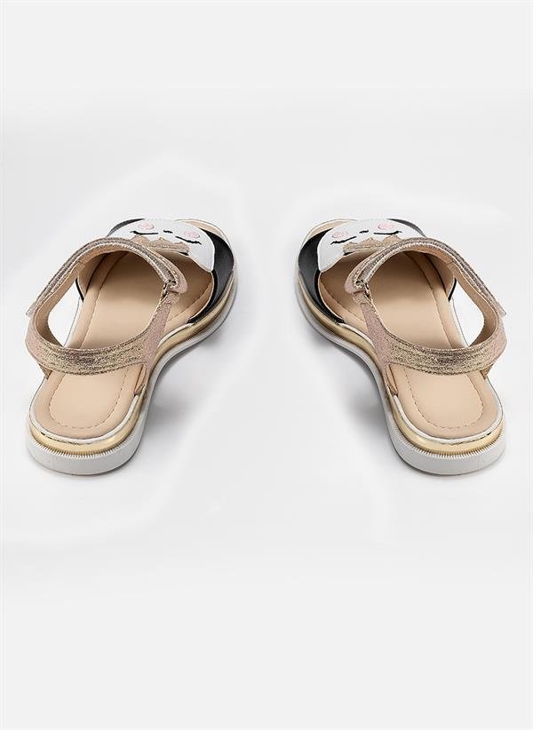 gold cat 3d simli kiz sandalet - Justyol