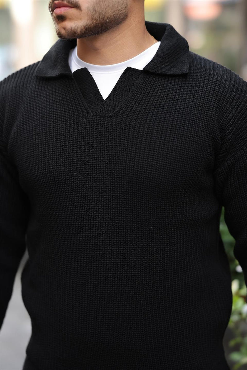 Pull Homme Joris Polo en Maille Selanik Oversize