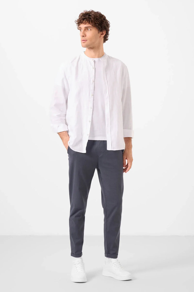 pantalon chino homme léger extensible coupe standard- 82178