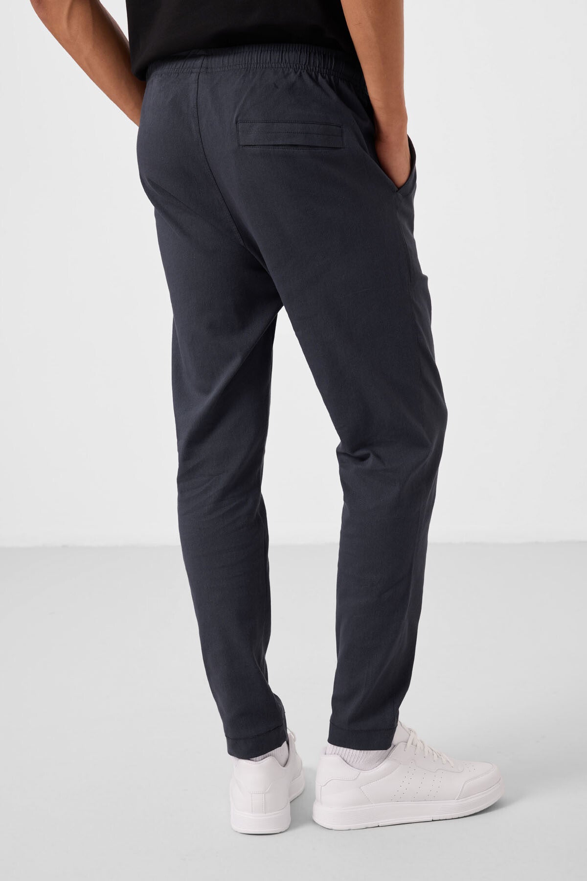 standart fit dokuma hafif esnek chino erkek pantolon - 82180 - Justyol