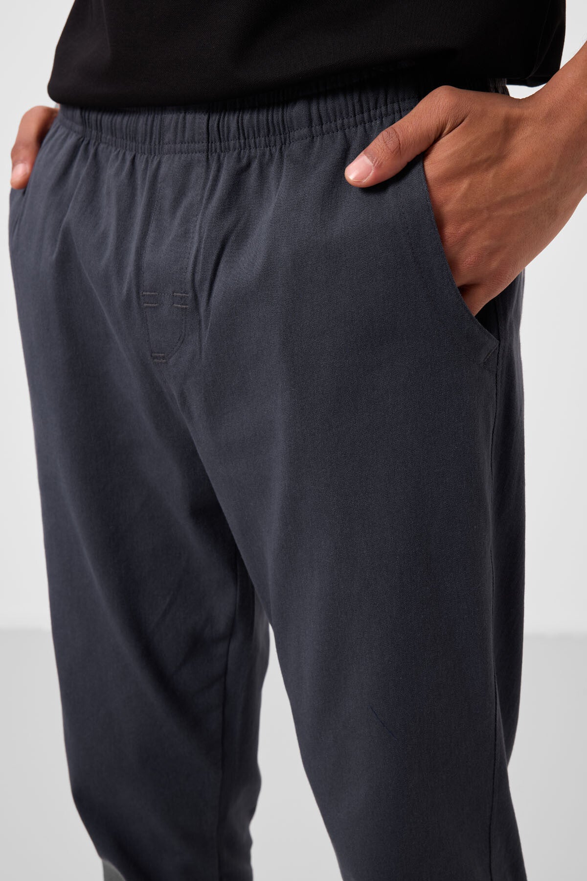 standart fit dokuma hafif esnek chino erkek pantolon - 82180 - Justyol