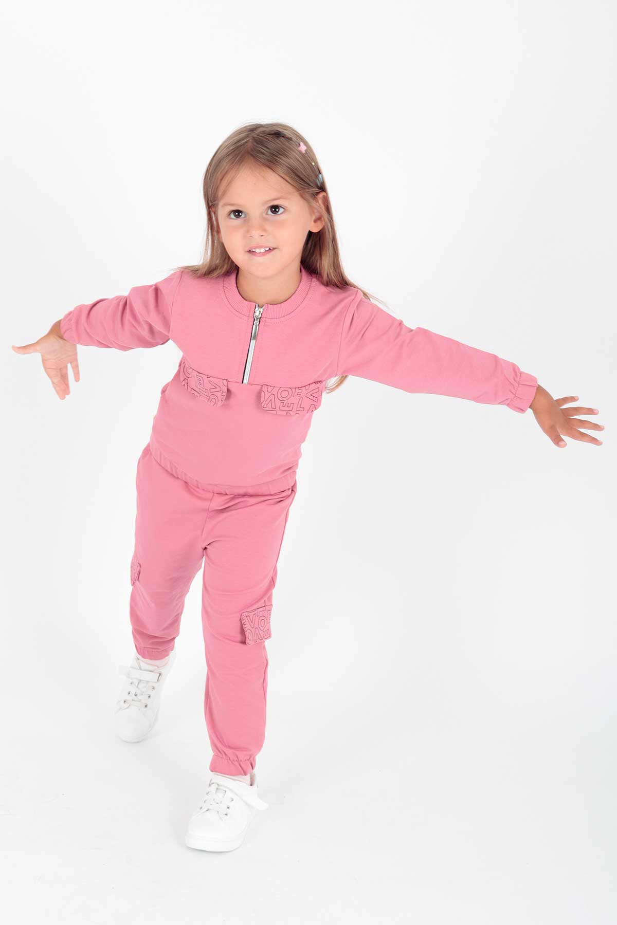 <tc>Ensemble de jogging pour fille avec poches imprimées AK2232</tc>