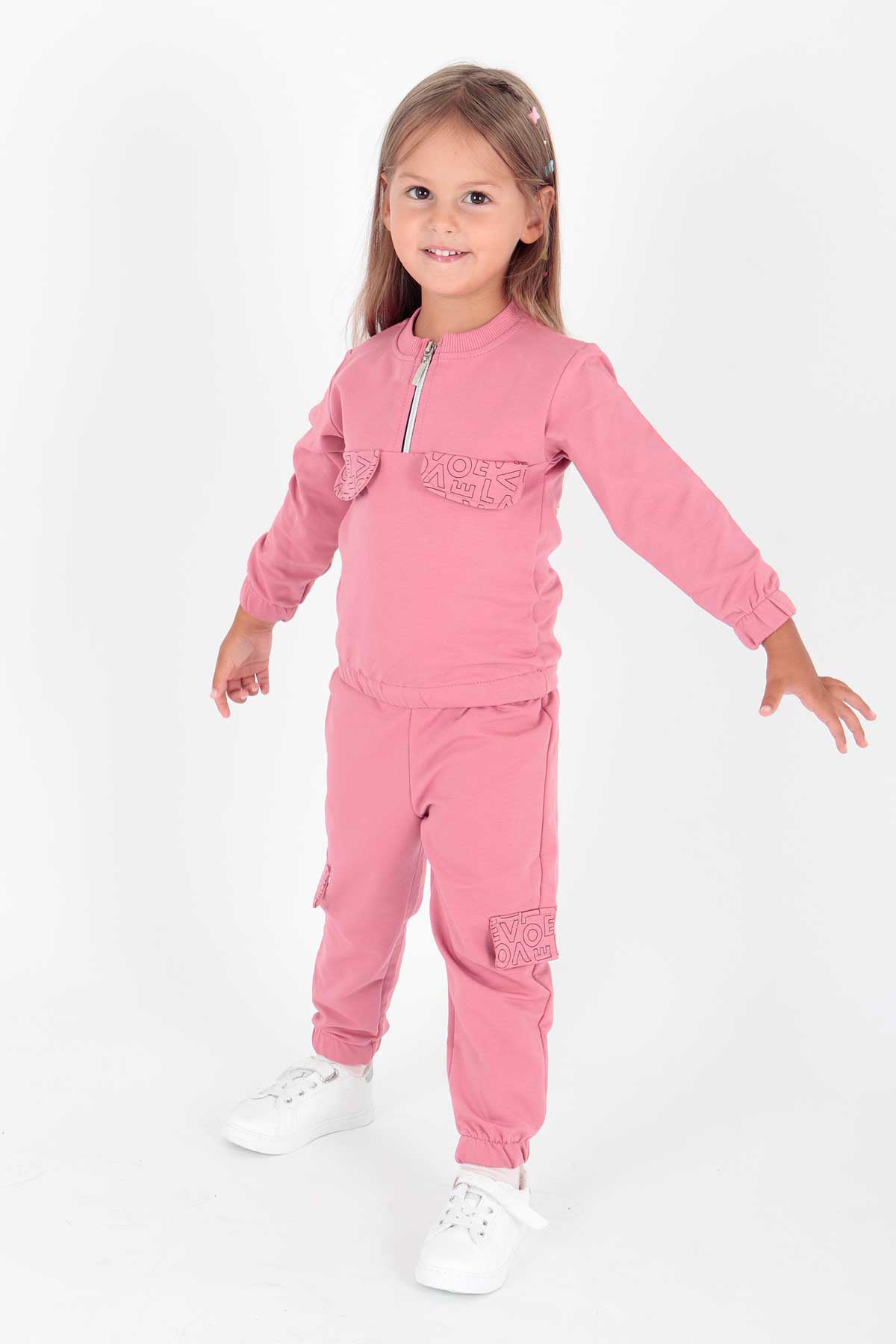 <tc>Ensemble de jogging pour fille avec poches imprimées AK2232</tc>