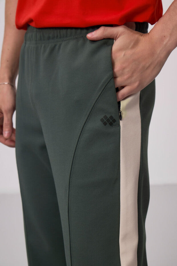 Pantalon palazzo homme texturé – coupe confortable en tissu interlock côtelé - 82171