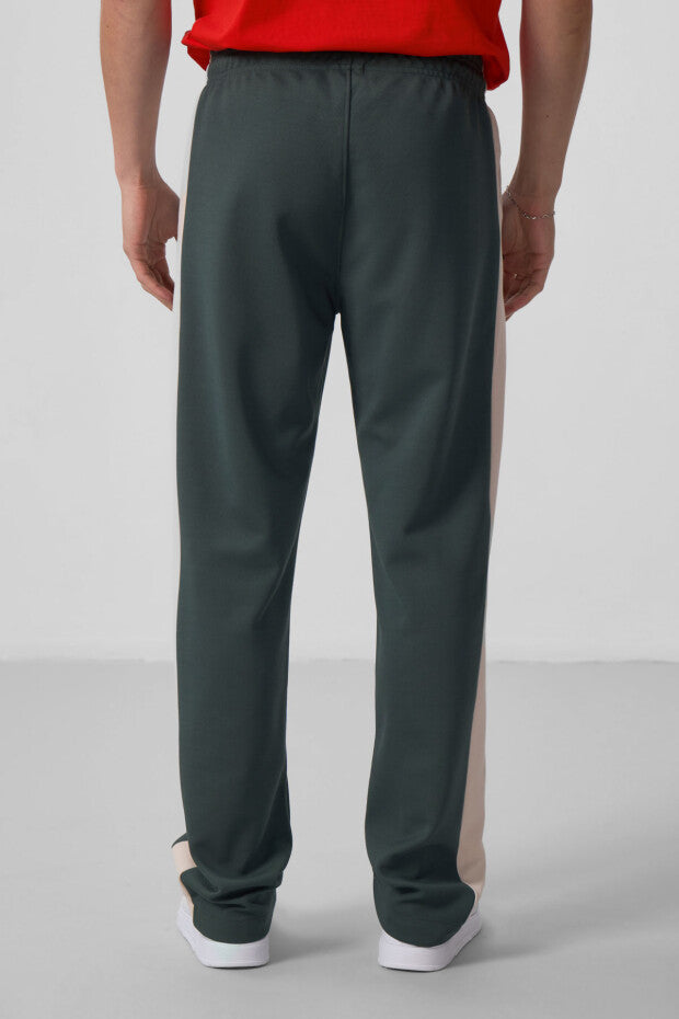 Pantalon palazzo homme texturé – coupe confortable en tissu interlock côtelé - 82171