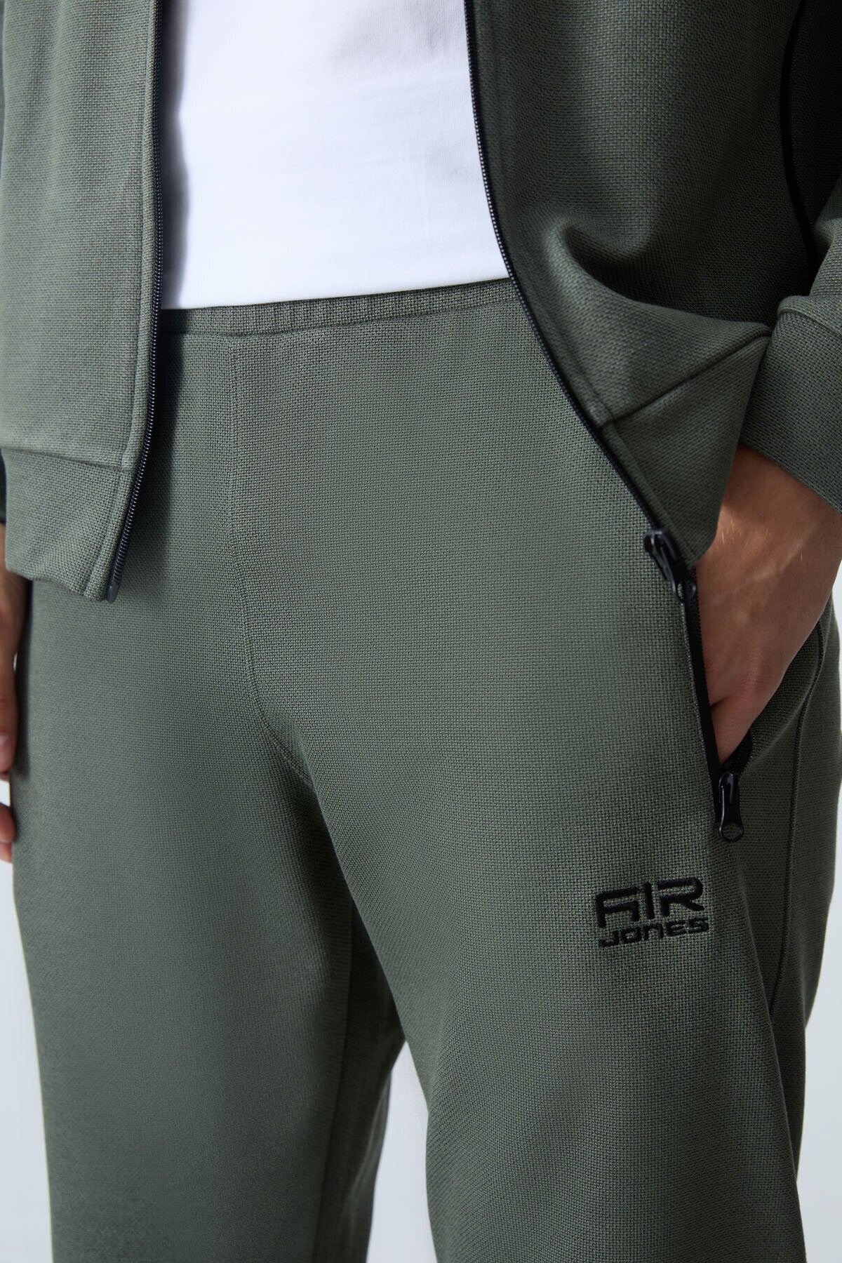 hugo gri melanj - siyah jogger erkek eşofman takim - 85198 - Justyol