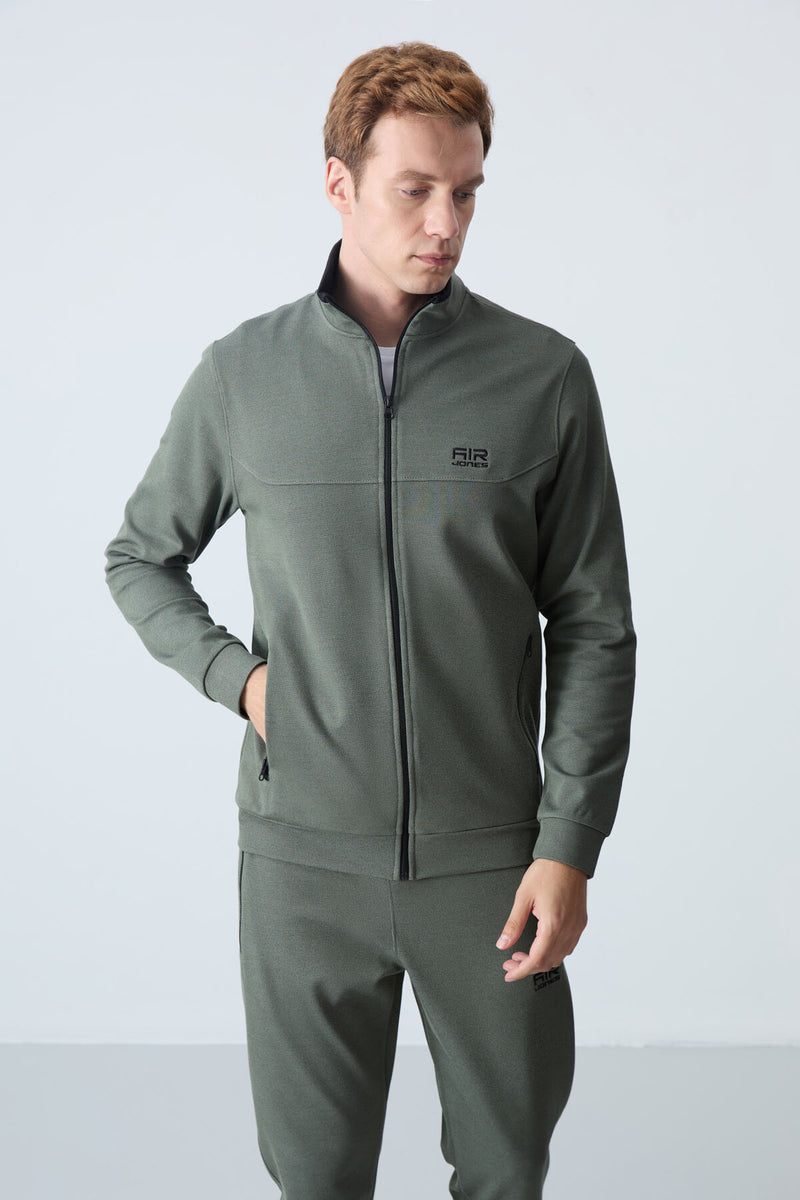 <tc>طقم رجالي رياضي - ٢ قطع "بنطلون + سويت شيرت مزود بسحاب وجيوب - 85198</tc>