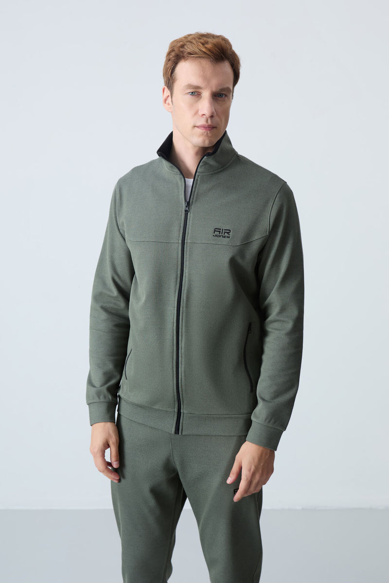 <tc>طقم رجالي رياضي - ٢ قطع "بنطلون + سويت شيرت مزود بسحاب وجيوب - 85198</tc>