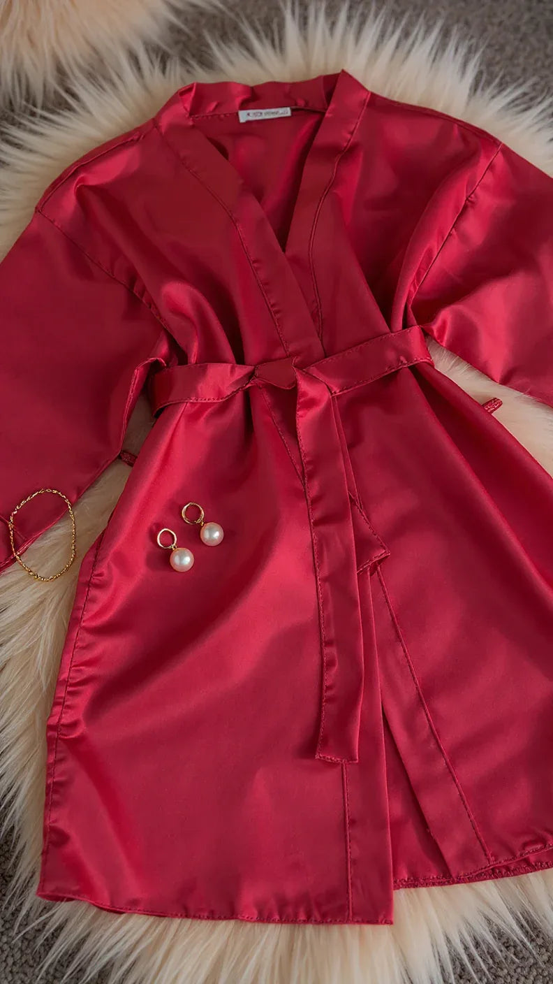 Kimono en satin luxe
