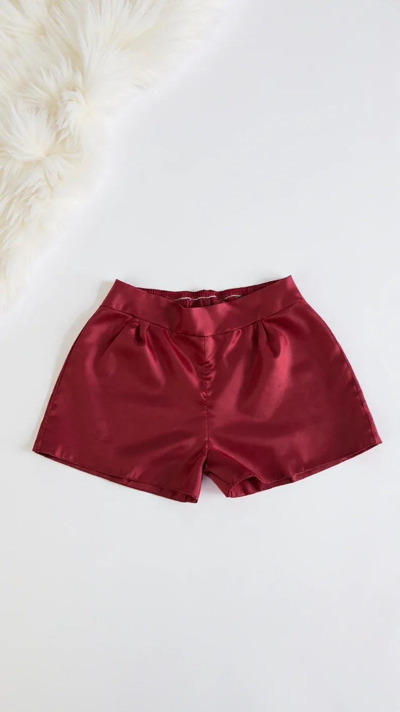 Ensemble de nuit 138 -Ensemble de nuit en satin avec dentelle pour femme - Justyol