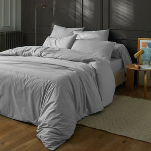 Housse de couette + 2 taies d'oreiller Percale 100% coton Maison good and well