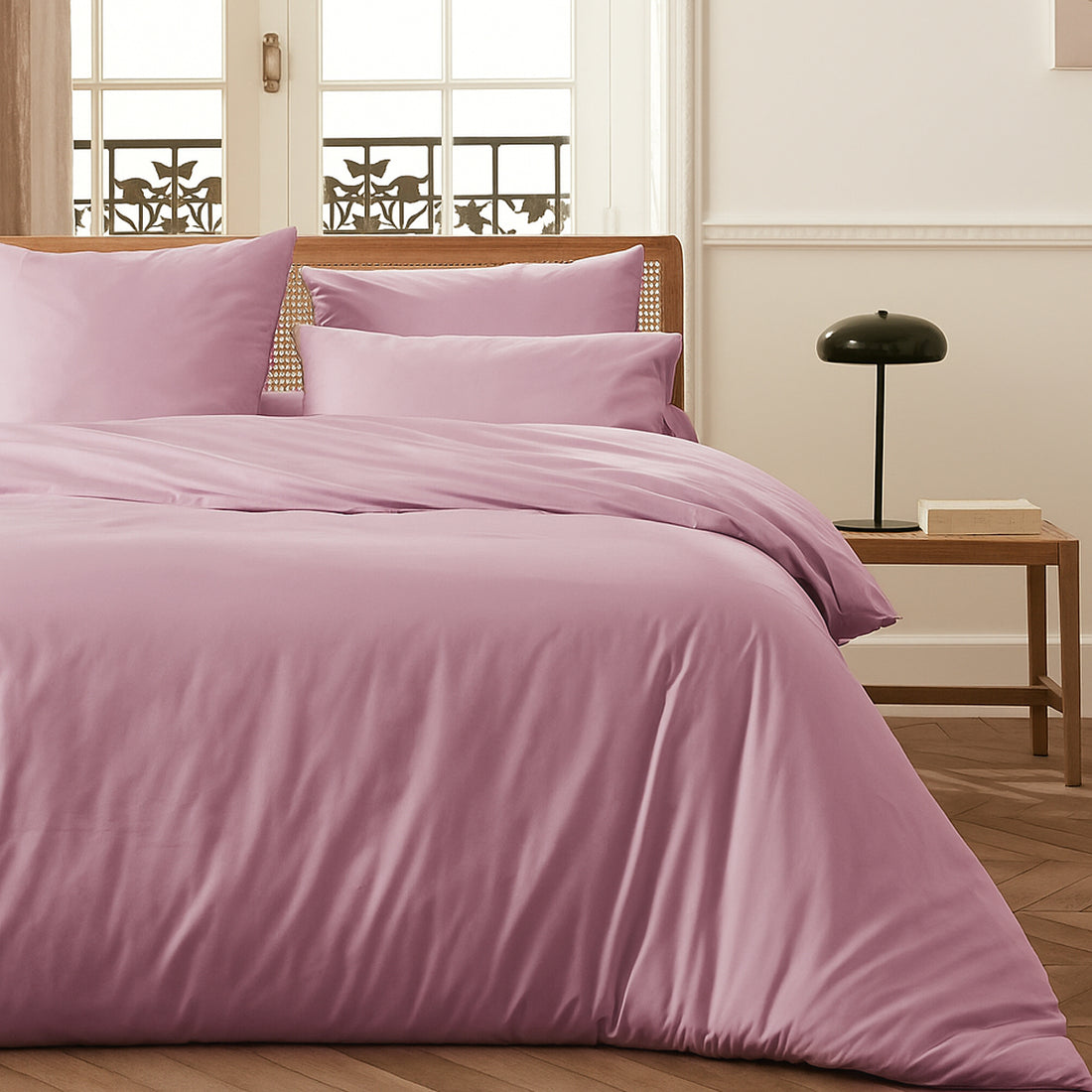 Housse de couette + 2 taies d'oreiller 100% coton Maison good and well