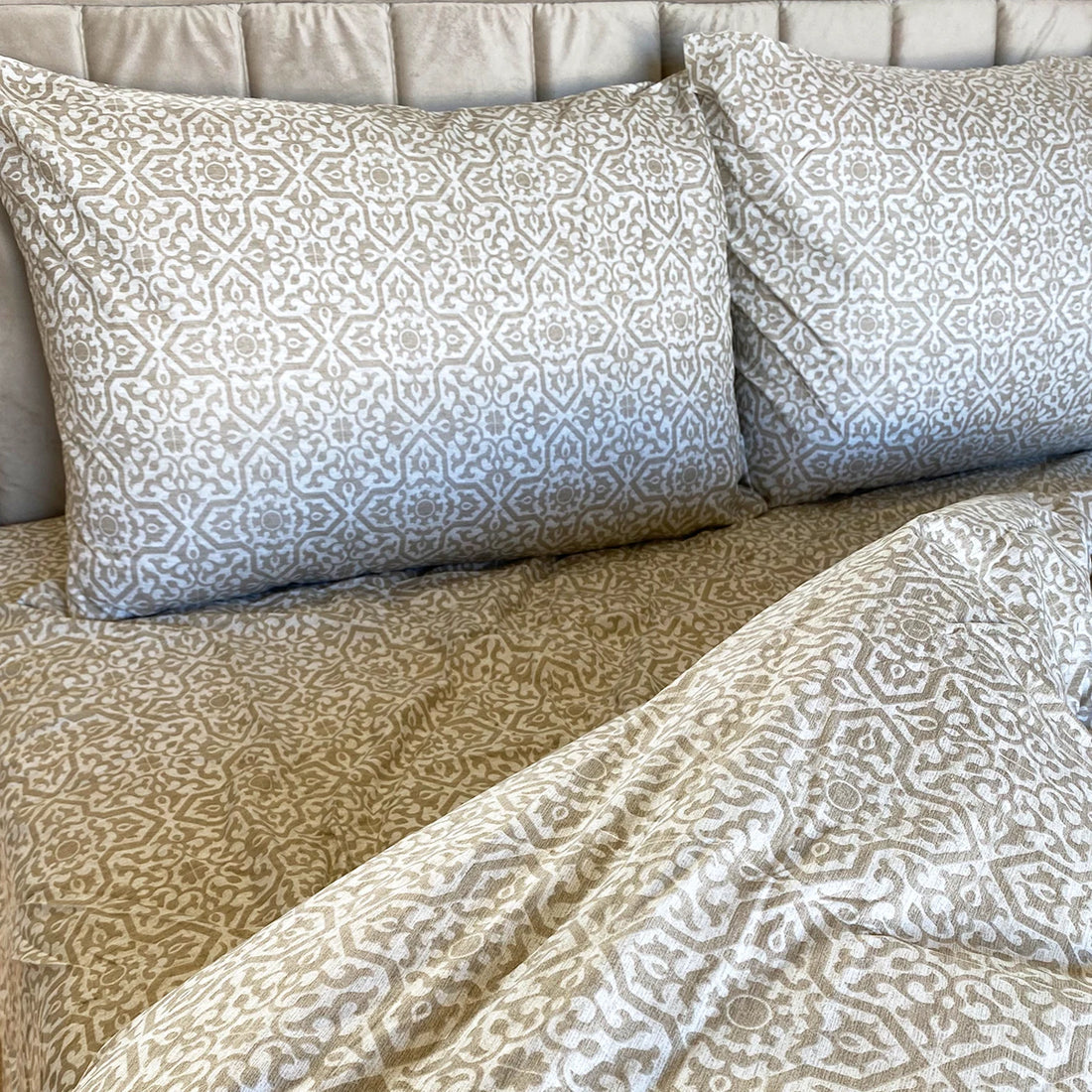 Housse parure de Lit imprimés - 4 Pièces Maison good and well