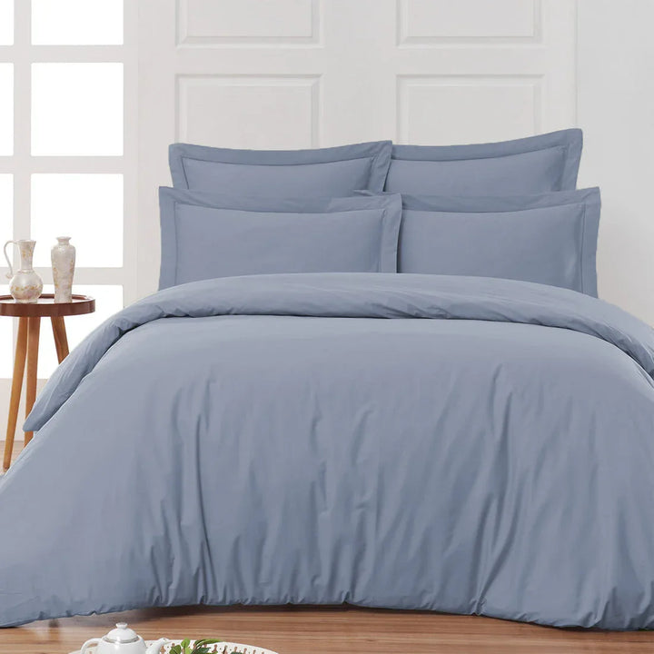 Housse de lit coton satiné 300 fils - 4 pièces (sans couette)
