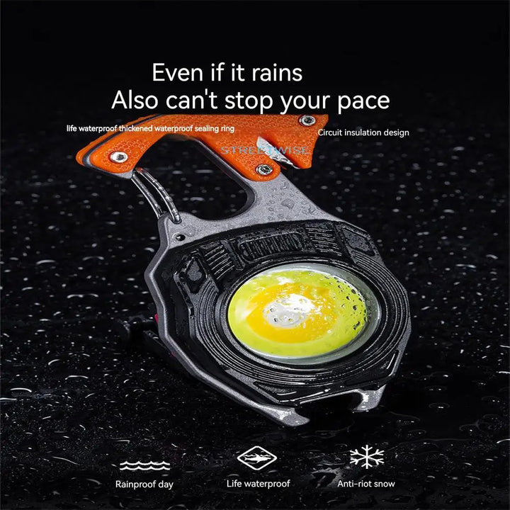 Mini Lampe Porte-Clés LED 10W Rechargeable USB – 500 mAh