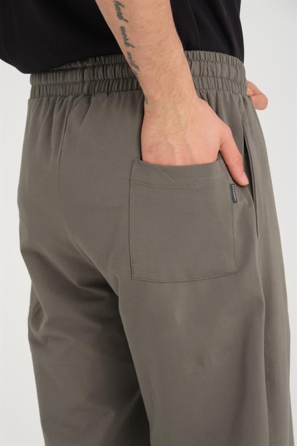 Pantalon jogger homme baggy en maille deux fils