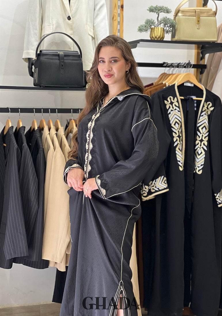 Djellaba deux pièces en Kamkha