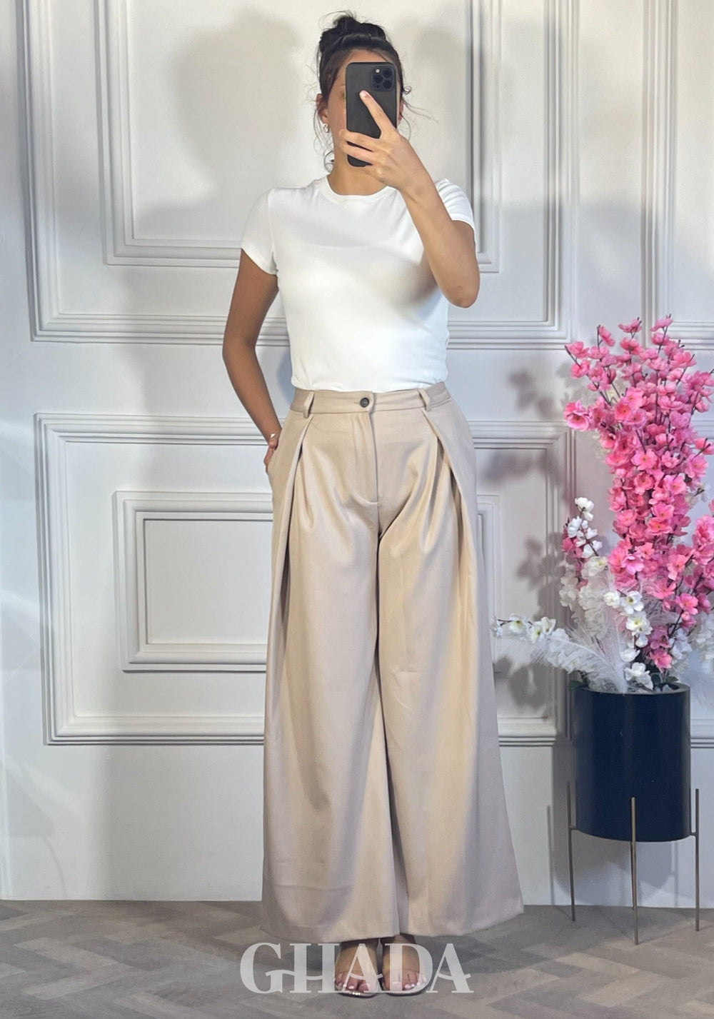 PANTALON CREATEUR - BEIGE SABLE